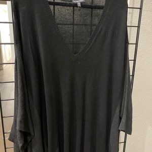 Black and grey sweater